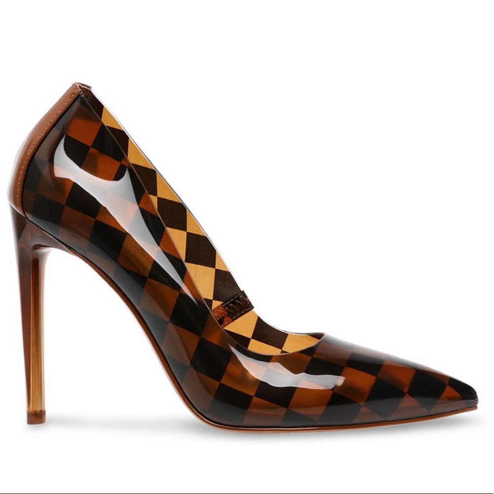Nwt Steve Madden 6.5 Atlanta pump brown LV Vuitton 6